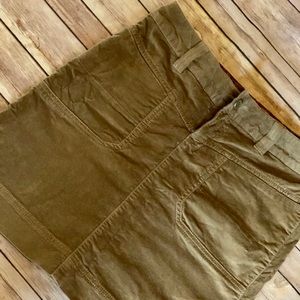 Above knee, tan Athletic Suede Skirt, Size 4P